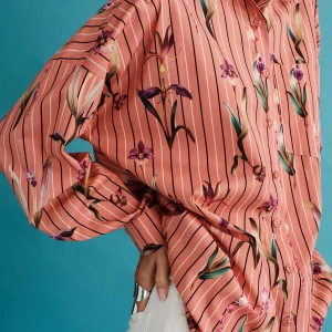 PEACE AND CHAOS ORCHID SHIRT