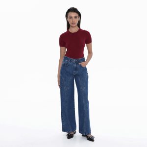 Sac & CoΓυναικείο Jean Παντελόνι Mid Blue