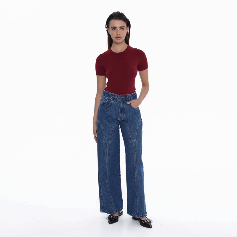Sac & CoΓυναικείο Jean Παντελόνι Mid Blue