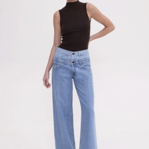 Alaia Wide Leg Blue