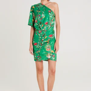 EXOTIC ONE SHOULDER ΜΙΝΙ ΦΟΡΕΜΑ - Jacquard