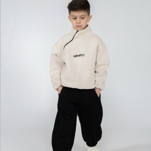 2PCS SWEATSHIRT SET – HALF-ZIP SWEAT TOP WITH TECH.MINIMO.BYCH
