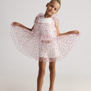 Two in a castle Heartbeat Tank Top, Shorts & Tulle Dress Set