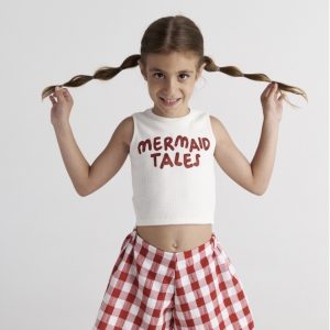 May Picnic Set with Tank Top & Vichy Shorts Kid