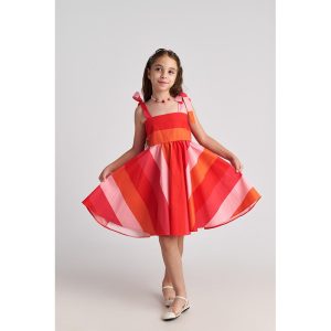 ΦΟΡΕΜΑ SCARLET STRIPED / TWO IN A CASTLE (T7068)