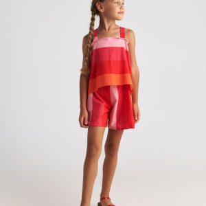 SET SCARLET STRIPED TWO IN A CASTLE