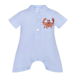 Crab King Mao Baby Playsuit