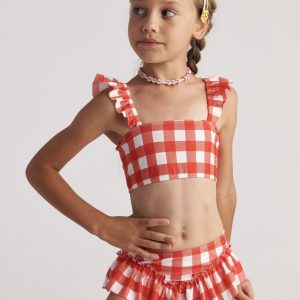 T7422 May Pic- Nic Vichy Ruffle Bikini