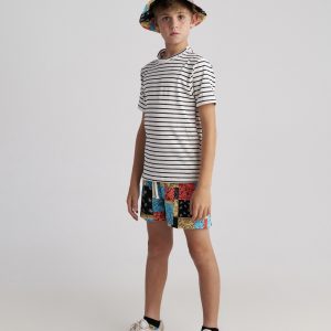 T7469 Little Pirate Allover Shorts