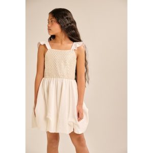 Melin Rose Φόρεμα Μπαλούν με Χρυσό Μπούστο (MRS25-1202)
