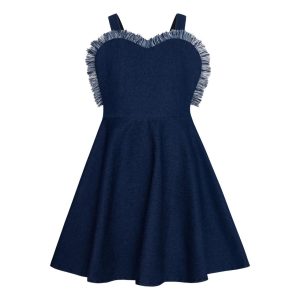Φόρεμα Τζιν Κορίτσι Two In A Castle-T6520-Blue Denim