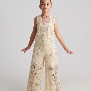 T7148 Santorini Crochet Top & Pants Set