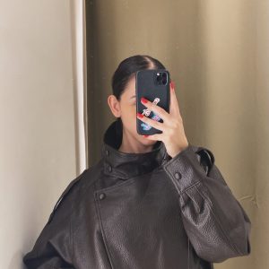 Jacket δερμάτινο σοκολατί