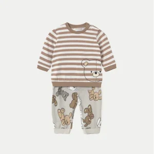 Σετ φόρμας 1612 Μπεζ Regular Fit