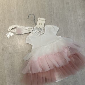 Φόρεμα κομψό 1601 Λευκό Regular Fit