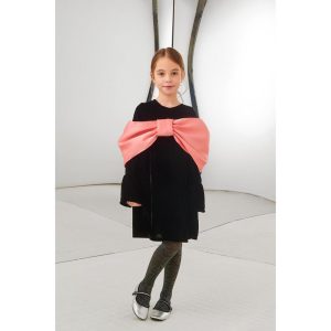 Φόρεμα Βελουτέ Κορίτσι Two In A Castle-T5571-Black