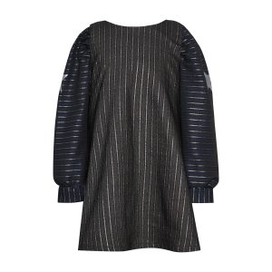 T4677 STARDUST BICOLOR STRIPPED LUREX DRESS & ACC KID