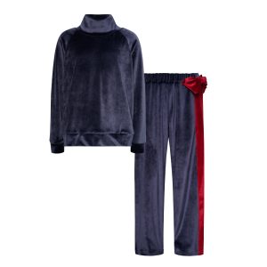 T6589 Not Just Another Red Bow Velvet Set