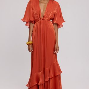 BURNT ORANGE DRESS