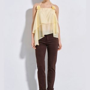 Matis fashion καφέ ελαστικό παντελόνι