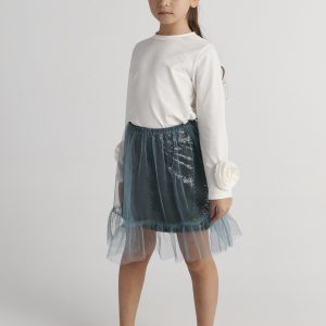 T7803 Basics Flower Top