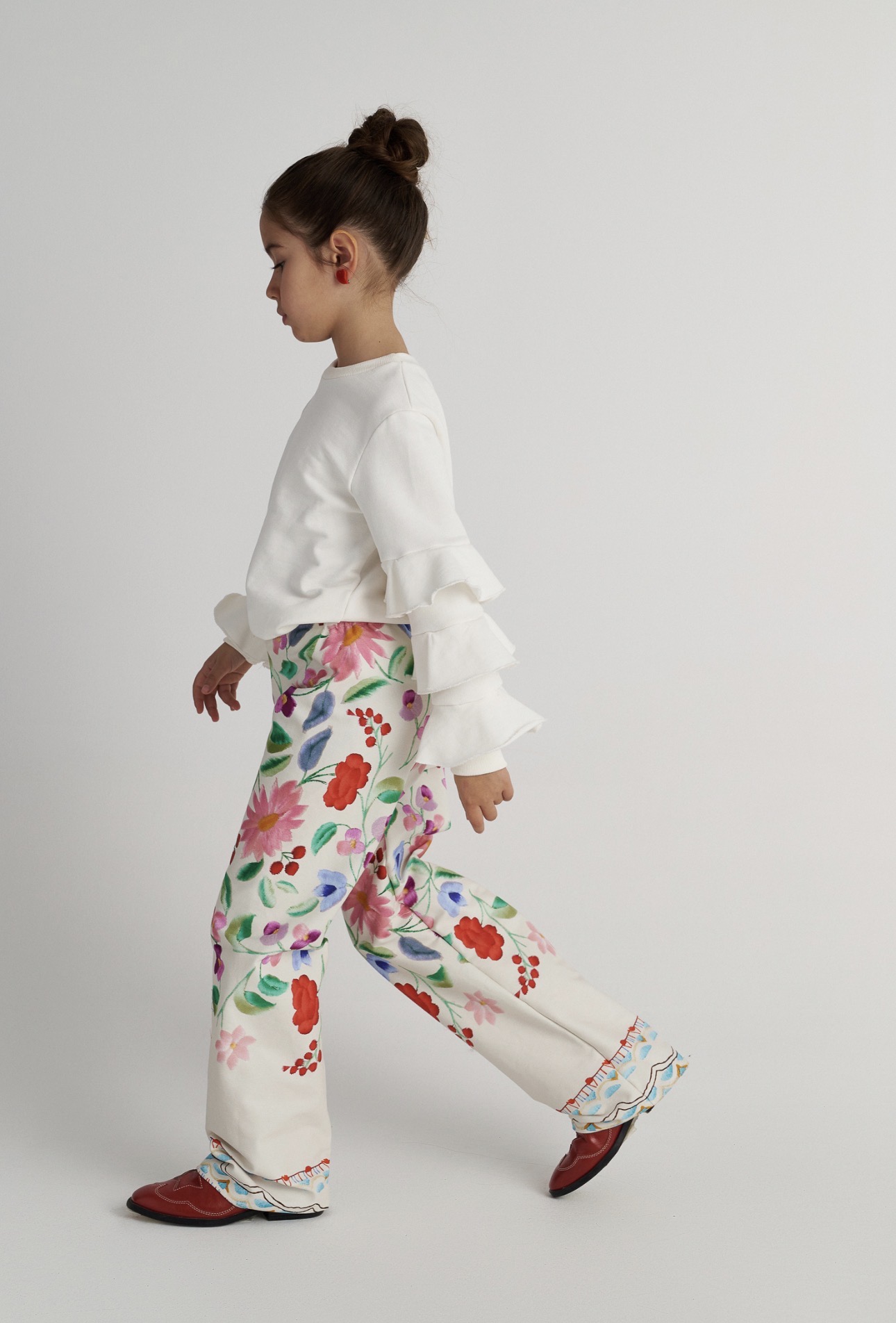 T7716 Here Comes The Spring Allover Pants