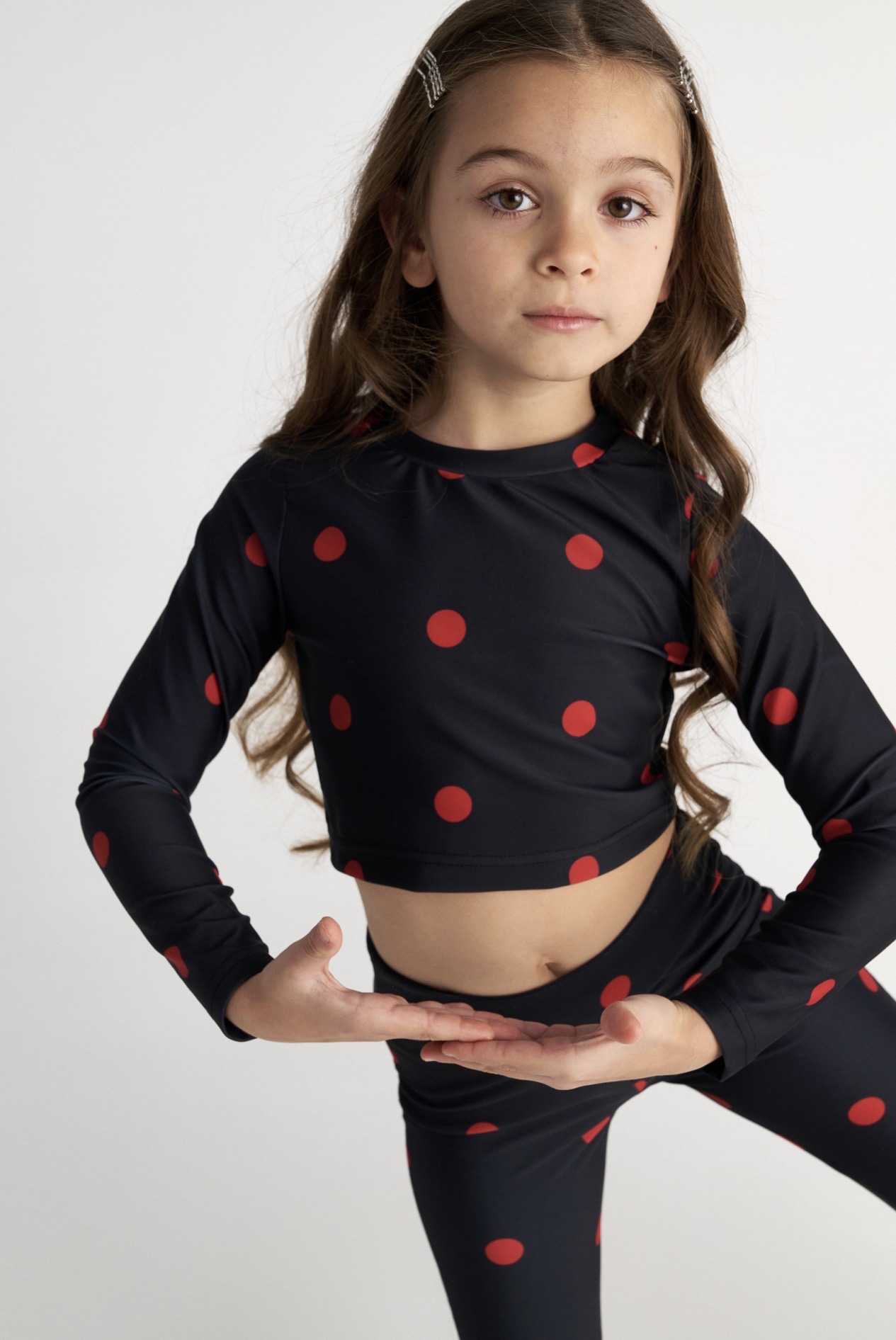 T7700 Polka Dots Athletic Set