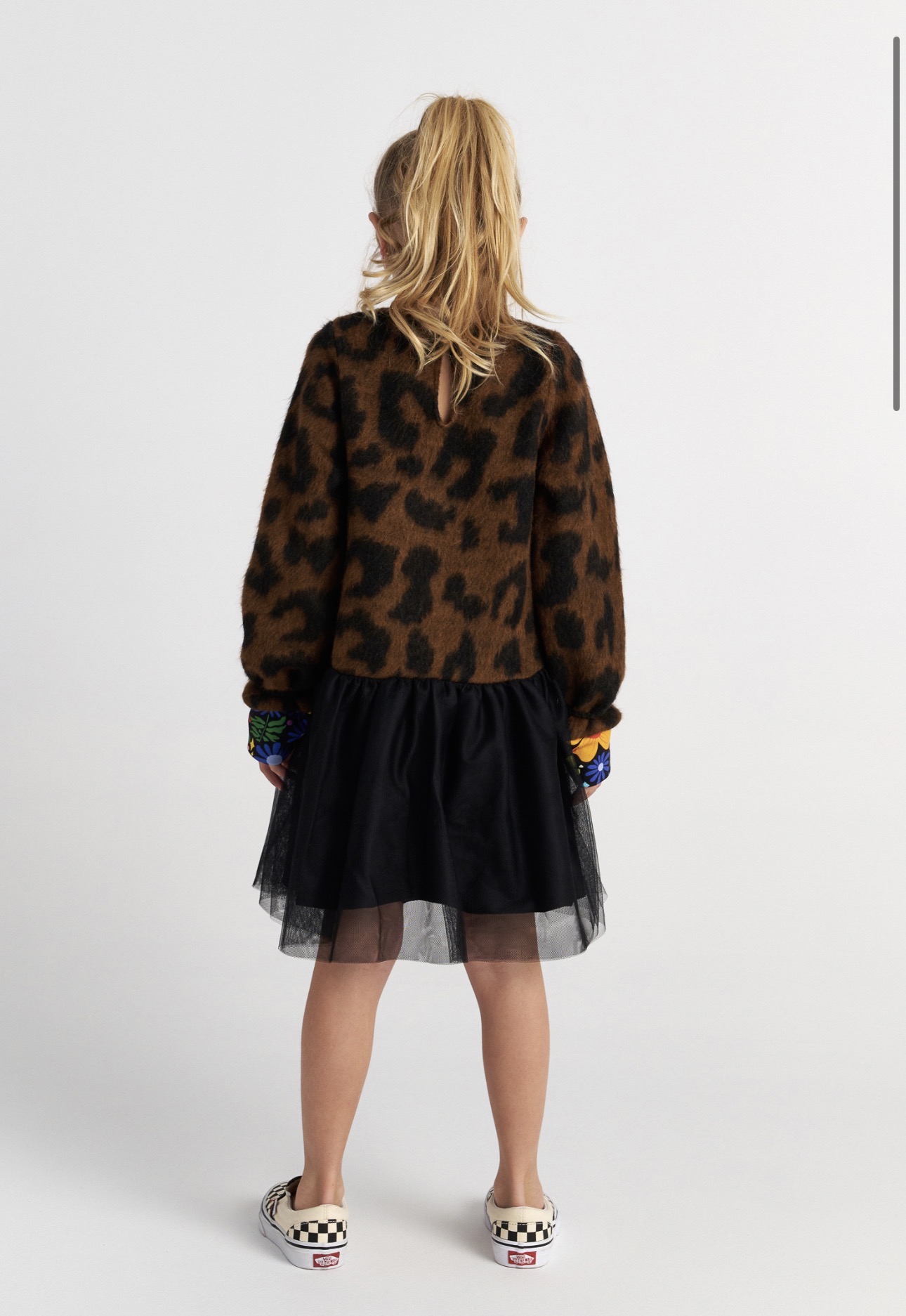 T7636 Wild Flowers Knitted Tutu Dress - Image 2