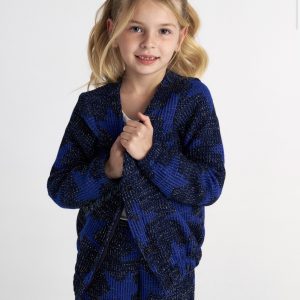T7549 Celestial Knitted Stars Cardigan For Kids