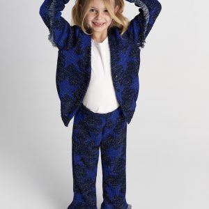 T7548 Celestial Knitted Stars PantsFor Kids