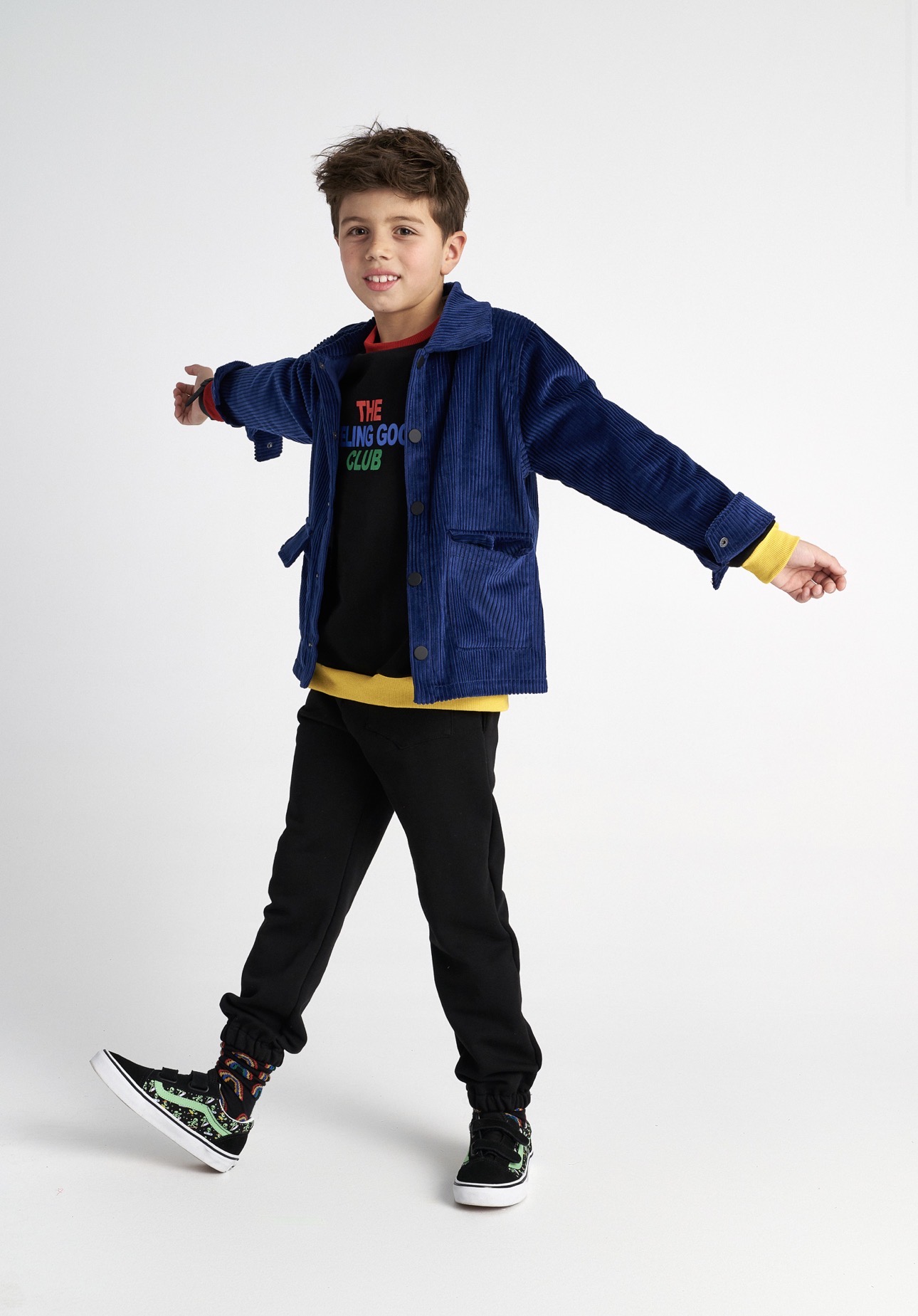 T7912 Deep Blue Cottle Army Jacket - Image 2
