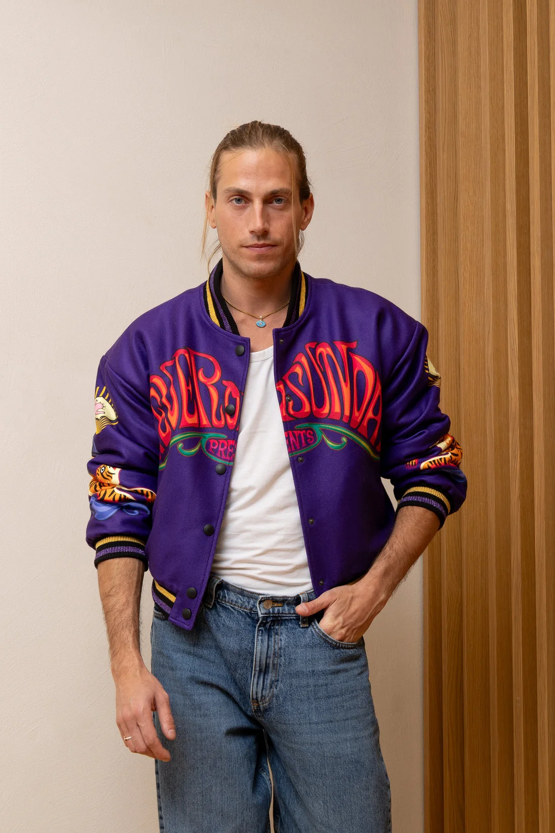 Never On Sunday Unisex Iconic Jacket Purple