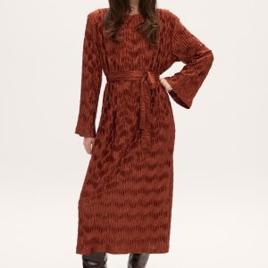 SOPHIA MIDI PLISSE DRESS